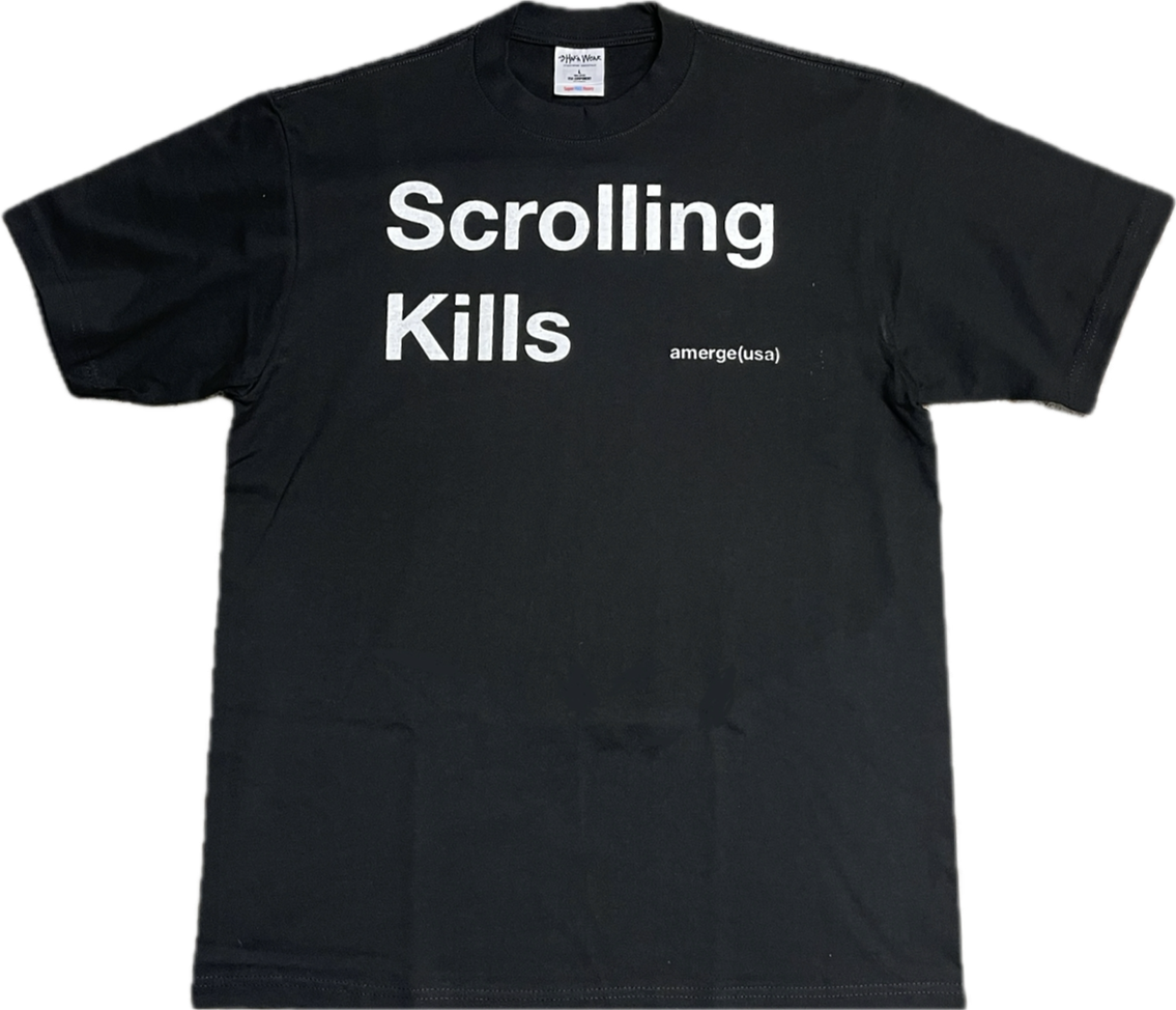 scrolling kills tee